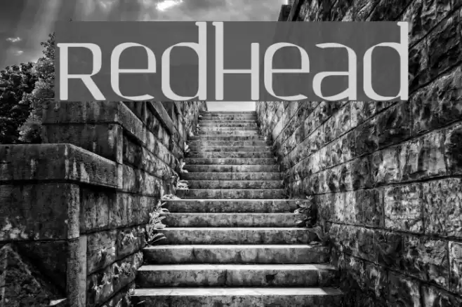 Redhead Font examples
