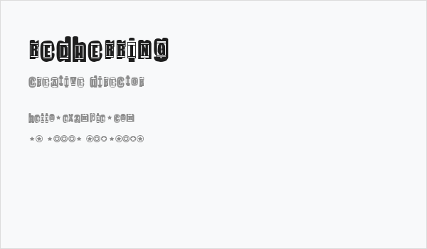 Redherring Business Card
