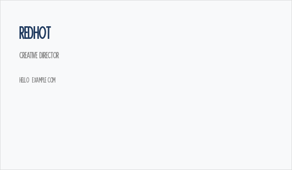 Redhot Business Card