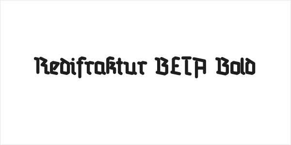 Redifraktur BETA Bold Logo