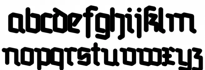 Redifraktur BETA Bold Fuentes MINÚSCULAS
