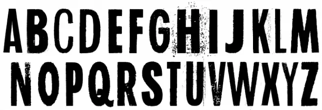 Rediscovered Шрифта ВЕРХНИЙ