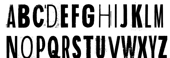 Rediscovered Font LOWERCASE