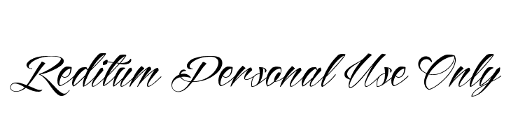 Reditum Personal Use Only Font