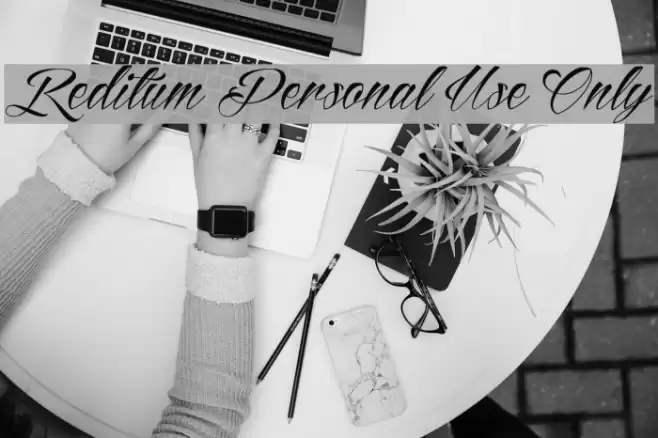 Reditum Personal Use Only Шрифта examples