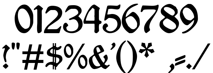 Rediviva UNZ1 Font OTHER CHARS