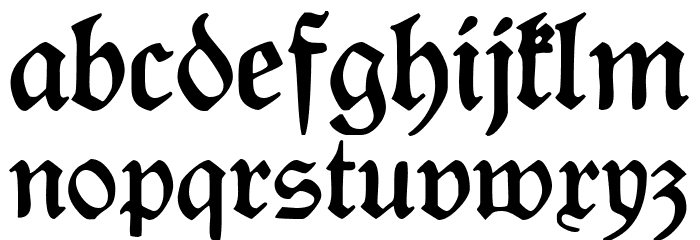Rediviva UNZ1 Font LOWERCASE
