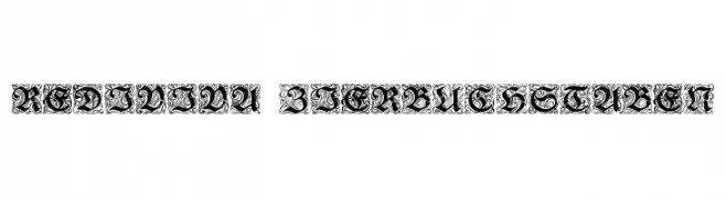 Rediviva Zierbuchstaben  Frei Schriftart Herunterladen