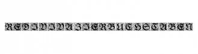 RedivivaZierbuchstaben  Frei Schriftart Herunterladen