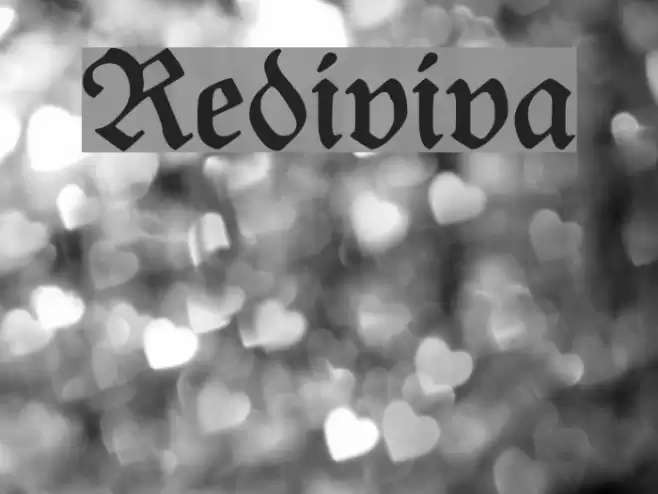 Rediviva Font examples