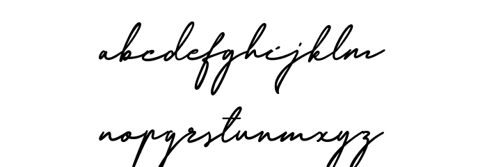 Redjeansky Font LOWERCASE