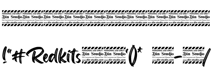 Redkits Personal Use Font OTHER CHARS