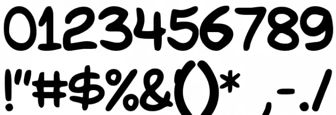 Redkost Comic Font OTHER CHARS