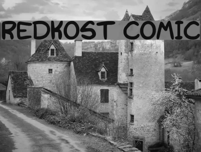 Redkost Comic Font examples