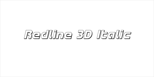 Redline 3D Italic Logo