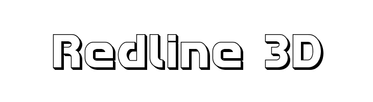 Redline 3D Font