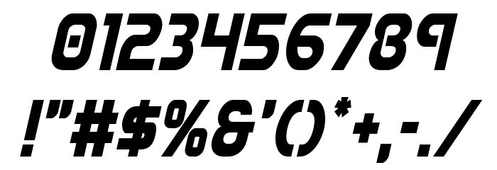 Redline Condensed Italic Font OTHER CHARS
