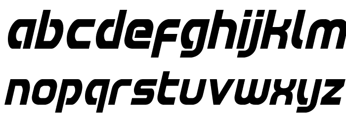 Redline Condensed Italic Font LOWERCASE