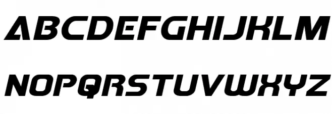 Redline Expanded Italic Polices MAJUSCULES