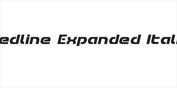 Redline Expanded Italic Logo