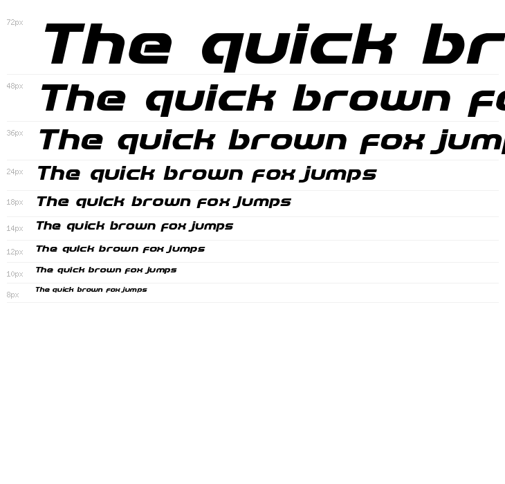 Redline Expanded Italic Waterfall