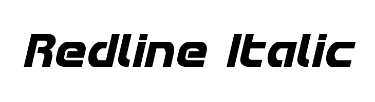 Redline Italic Font