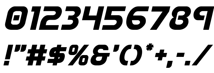 Redline Italic Font OTHER CHARS