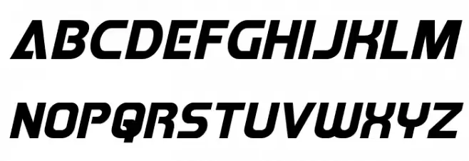 Redline Italic Polices MAJUSCULES