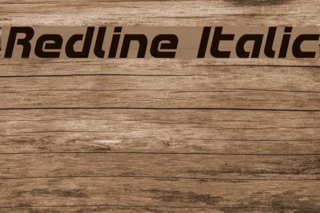 Redline Italic Example 3