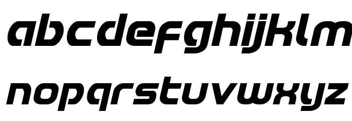 Redline Italic Font LOWERCASE