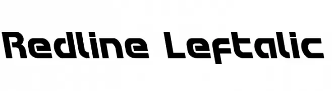 Redline Leftalic  フリーフォントのダウンロード