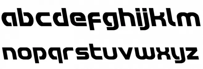 Redline Leftalic Font LOWERCASE