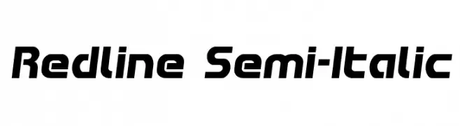 Redline Semi-Italic  Скачать бесплатные шрифты