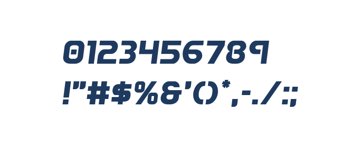 Redline Semi-Italic Other Characters