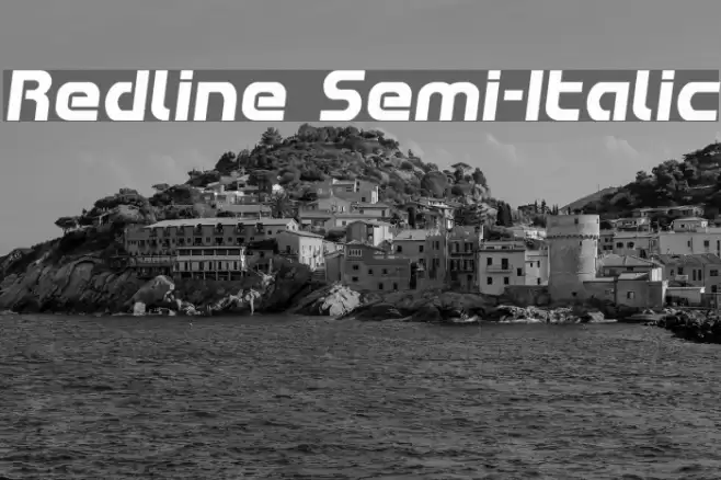 Redline Semi-Italic Font examples