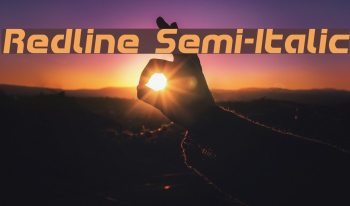 Redline Semi-Italic Example 3