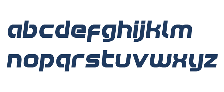 Redline Semi-Italic Lowercase