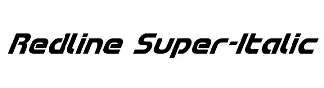Redline Super-Italic  Frei Schriftart Herunterladen
