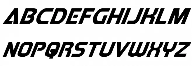 Redline Super-Italic Polices MAJUSCULES