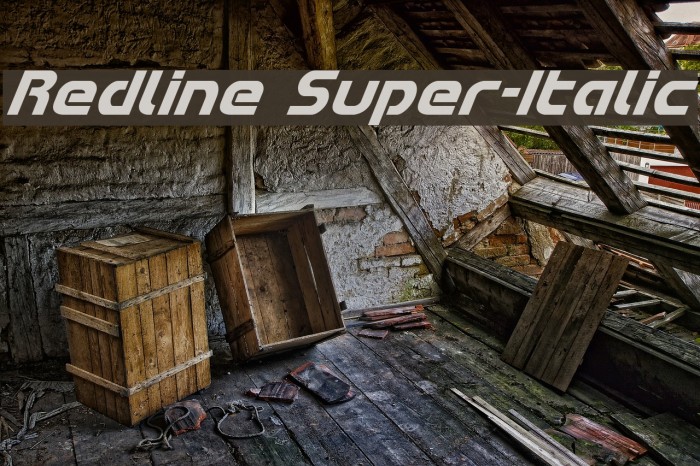 Redline Super-Italic Example 2