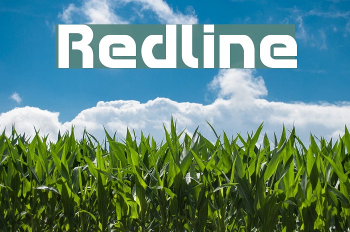 Redline Font examples