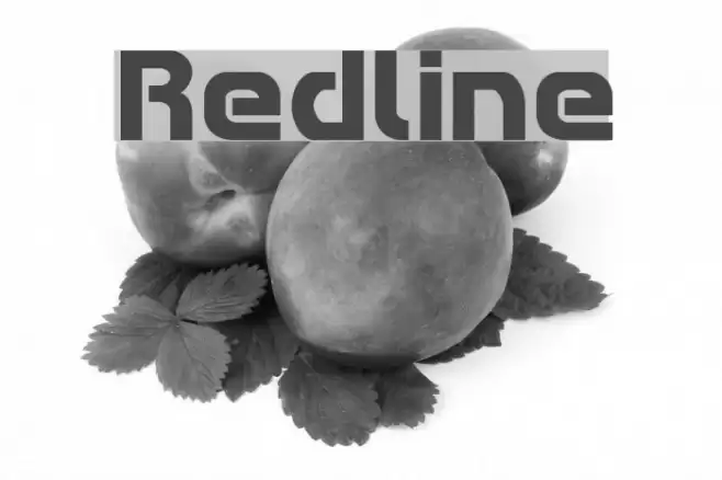 Redline Font examples