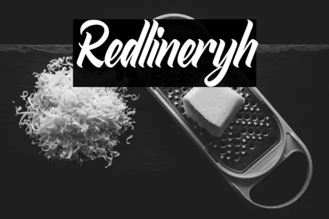 Redlineryh Font examples