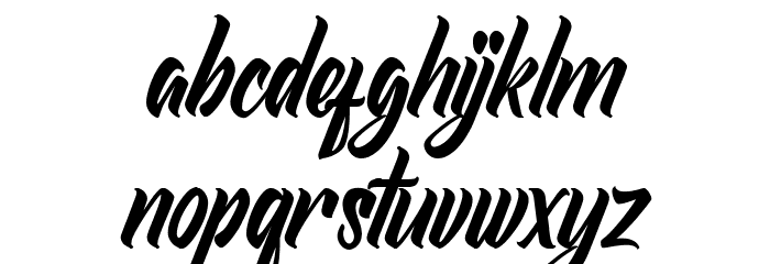 Redlineryh Font LOWERCASE