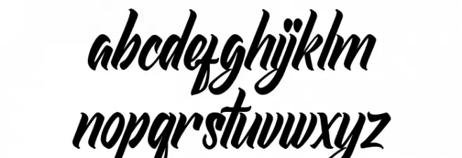 Redlineryh Font LOWERCASE