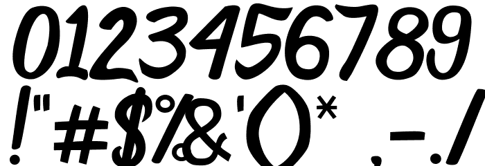 Redmirable Demo Font OTHER CHARS