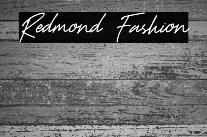 Redmond Fashion Font examples
