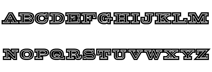 Redneck Heavy Font LOWERCASE