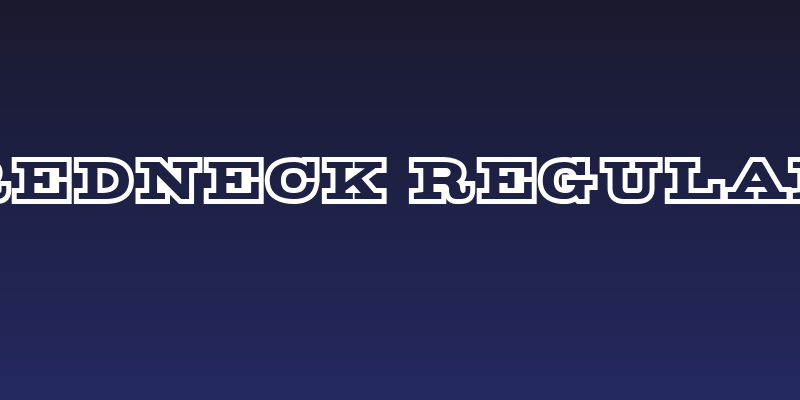 Redneck Regular Social Header