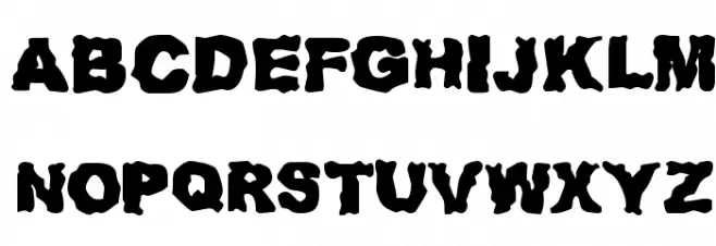 Redneck Zombies Schriftart Groß